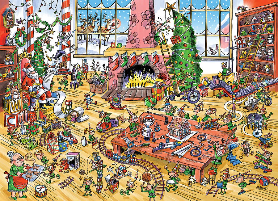 DoodleTown: Elves at Work | 1000 Piece - Image 2