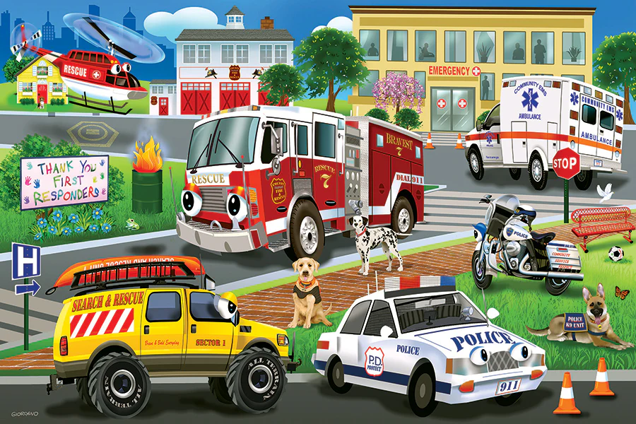 First Responders | Floor Puzzle 35pc - Image 2