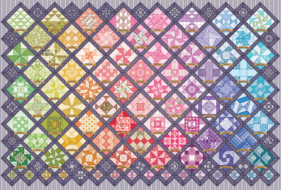 Four Square Quilt Blocks | 2000 Piece - Image 2